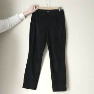 Aritzia Babaton black faux suede cropped jogger pants